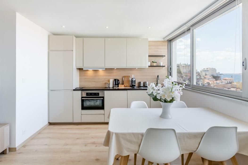 T2 Superbe Vue Mer Et Vallon Des Auffes Marselha Exterior foto